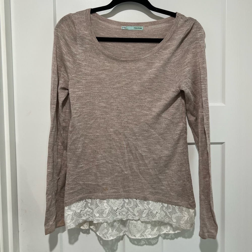Lace sweater